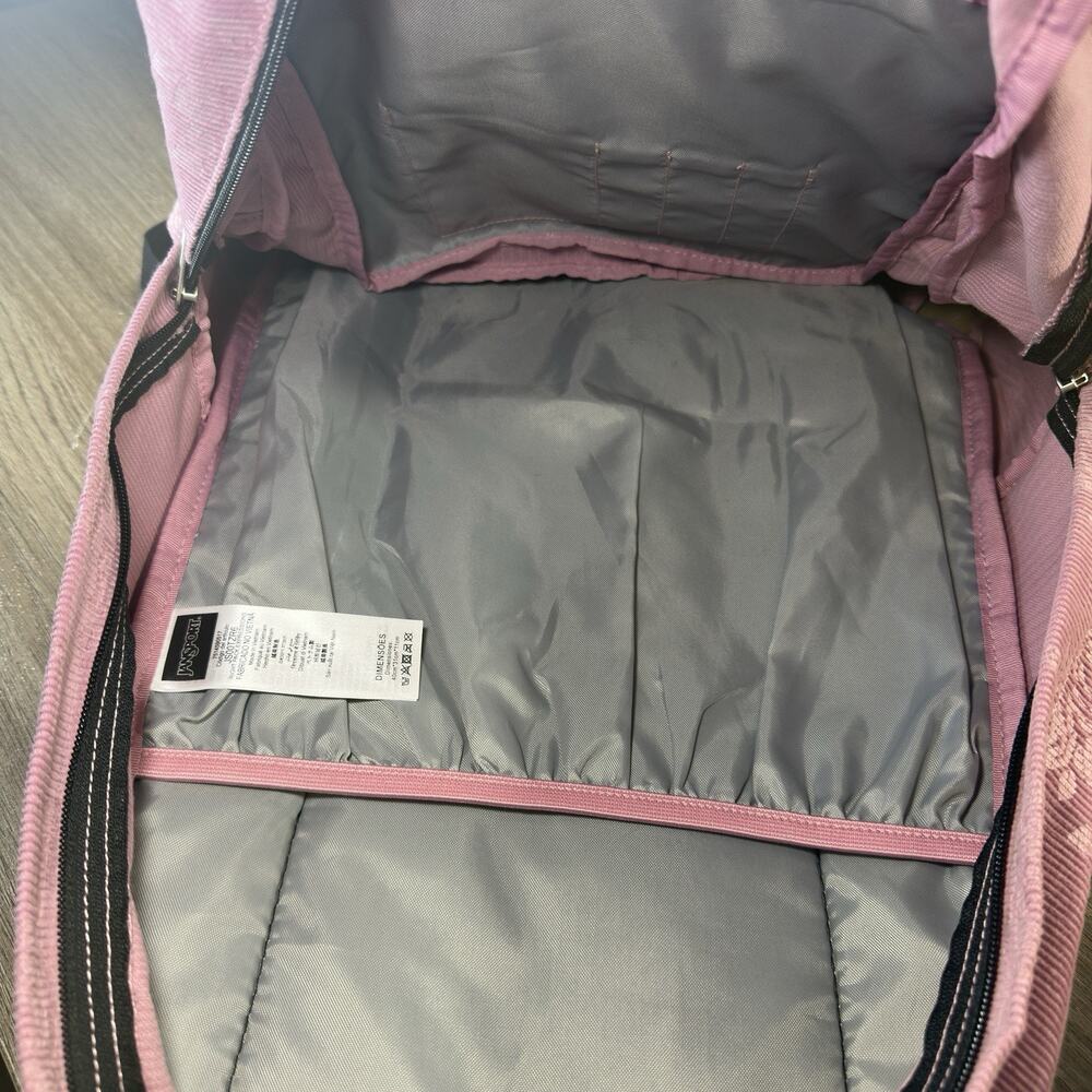 JanSport Right Pack Expressions - Vintage Pink Rose Corduroy JS00TZR60ZR CLEAN - Picture 11 of 11